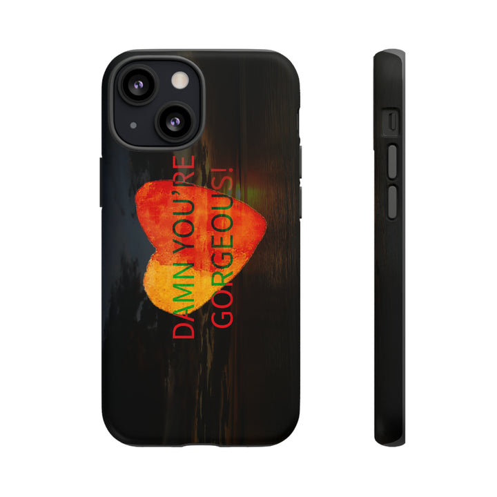 Cute IPhone Case | iPhone 15 Case | iPhone 15 Pro Max Case, Iphone 14 Case, Iphone 14 Pro Max Case IPhone Case for Art Lovers, Heart Sunset - Studio40ParkLane
