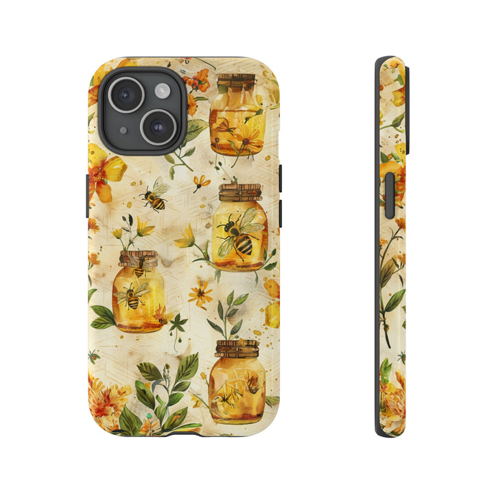 Impact Resistant, Honey Bees, Cute Phone Cases for Samsung S24, S23, S22, S21, IPhone 15 pro Iphone 14 pro Iphone 13 IPhone 12 Iphone 11 - Studio40ParkLane