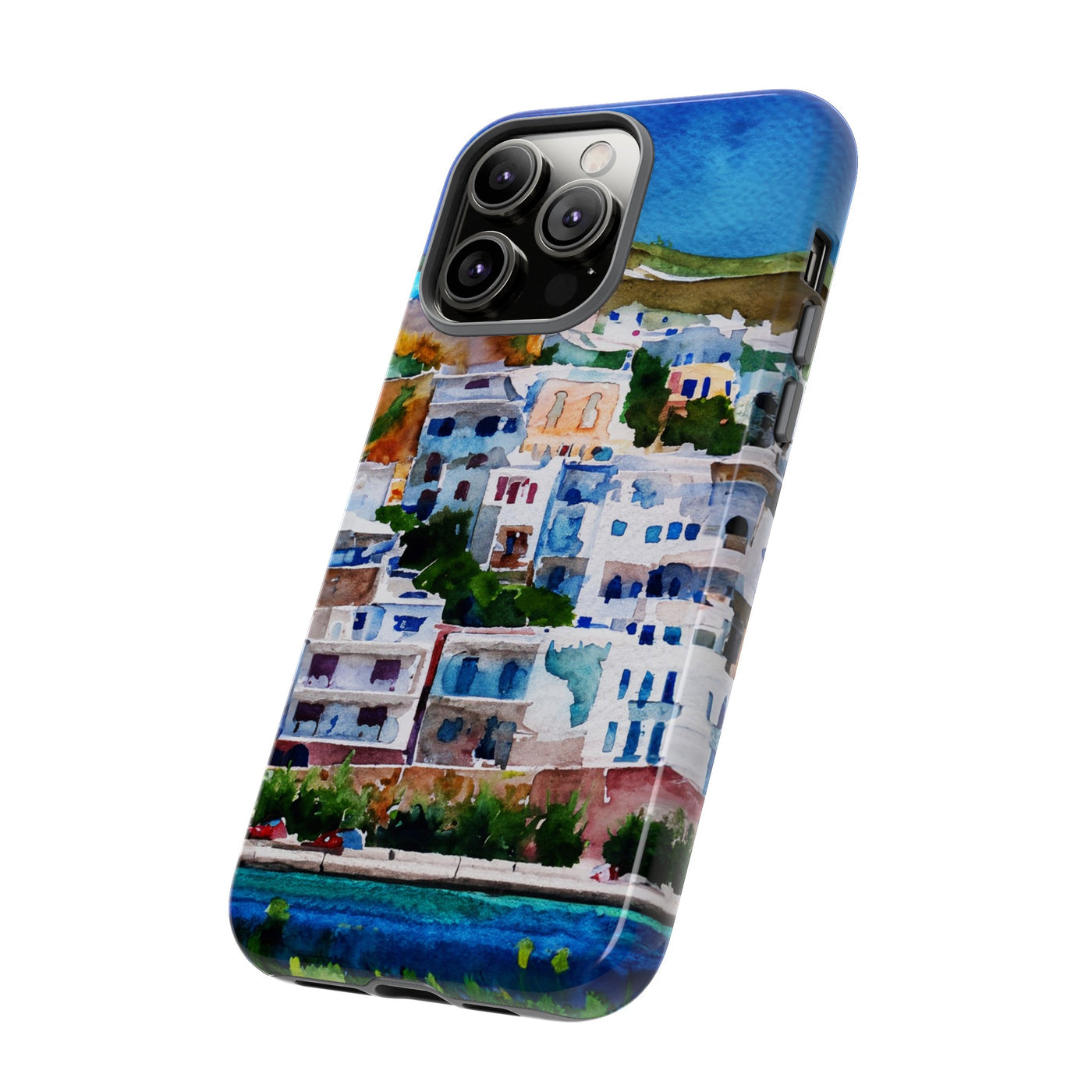 Impact Resistant, Greece House, Cute Phone Cases for Samsung S24, S23, S22, S21, IPhone 15 pro Iphone 14 pro Iphone 13 IPhone 12 Iphone 11