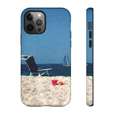 Cute Samsung Case | Cool Iphone Case | Summer Blue Beach Chair, Samsung S24, S23, S22, S21, IPhone 15 Case | Iphone 14 Case, Iphone 13 Case