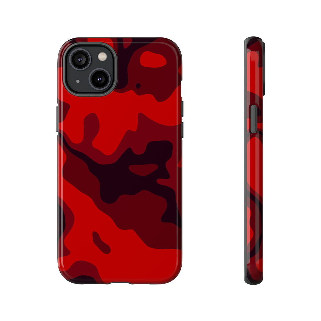 Cute IPhone Case | iPhone 15 Case | iPhone 15 Pro Max Case, Iphone 14 Case, Iphone 14 Pro Max Case IPhone Case for Art Lovers - Red Camo - Studio40ParkLane