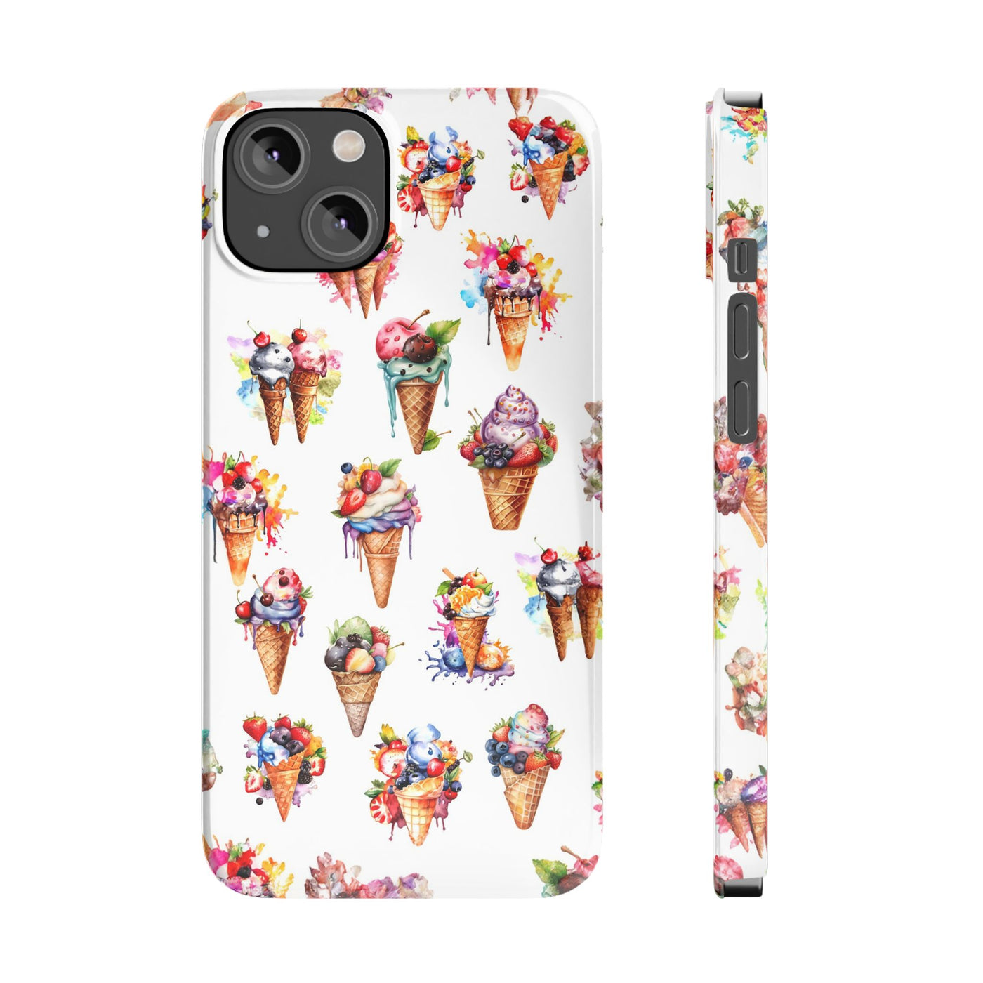 Summer Ice Cream Slim Cute Phone Cases for Iphone  | iPhone 15 Case | iPhone 15 Pro Max Case, Iphone 14, Iphone 14 Pro Max, Iphone 13