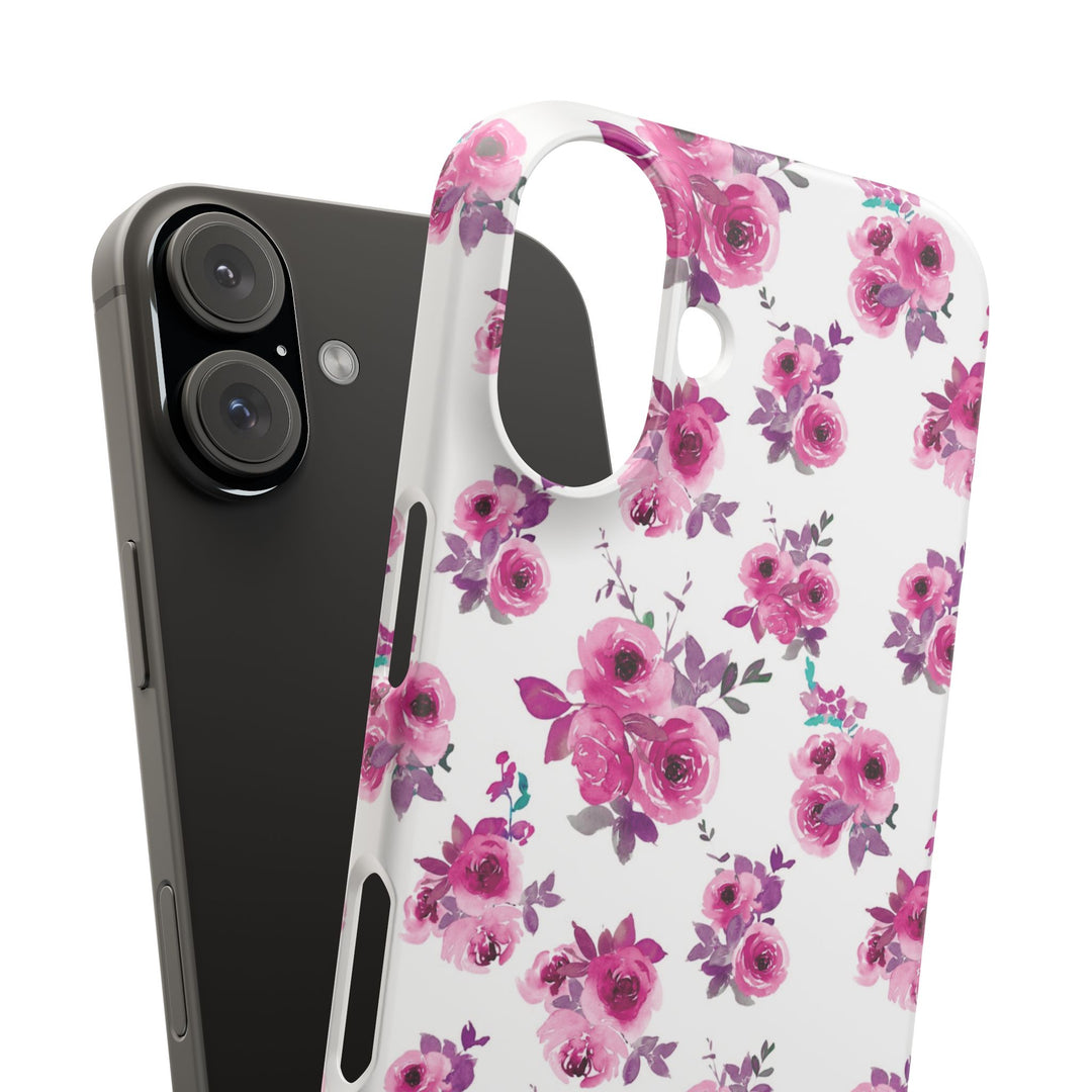 Sleek Snap Flowers Gift for Her Cute Phone Case for iPhone 16 15 14 13 12 11 X Xs Max Xr Pro Plus Samsung Galaxy S24 S23 S22 S21 S20 Ultra