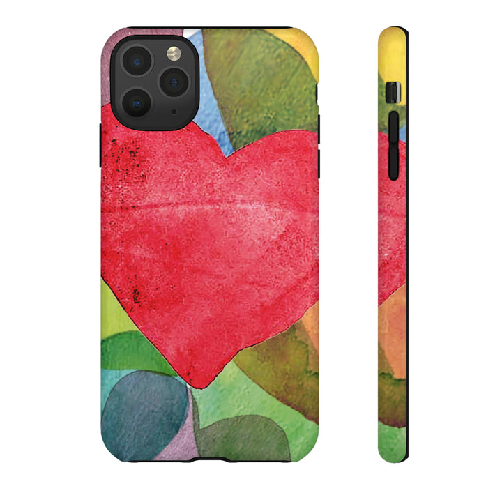 Cute IPhone Case | iPhone 15 Case | iPhone 15 Pro Max Case, Iphone 14 Case, Iphone 14 Pro Max Case IPhone Case for Art Lovers, Red Heart - Studio40ParkLane