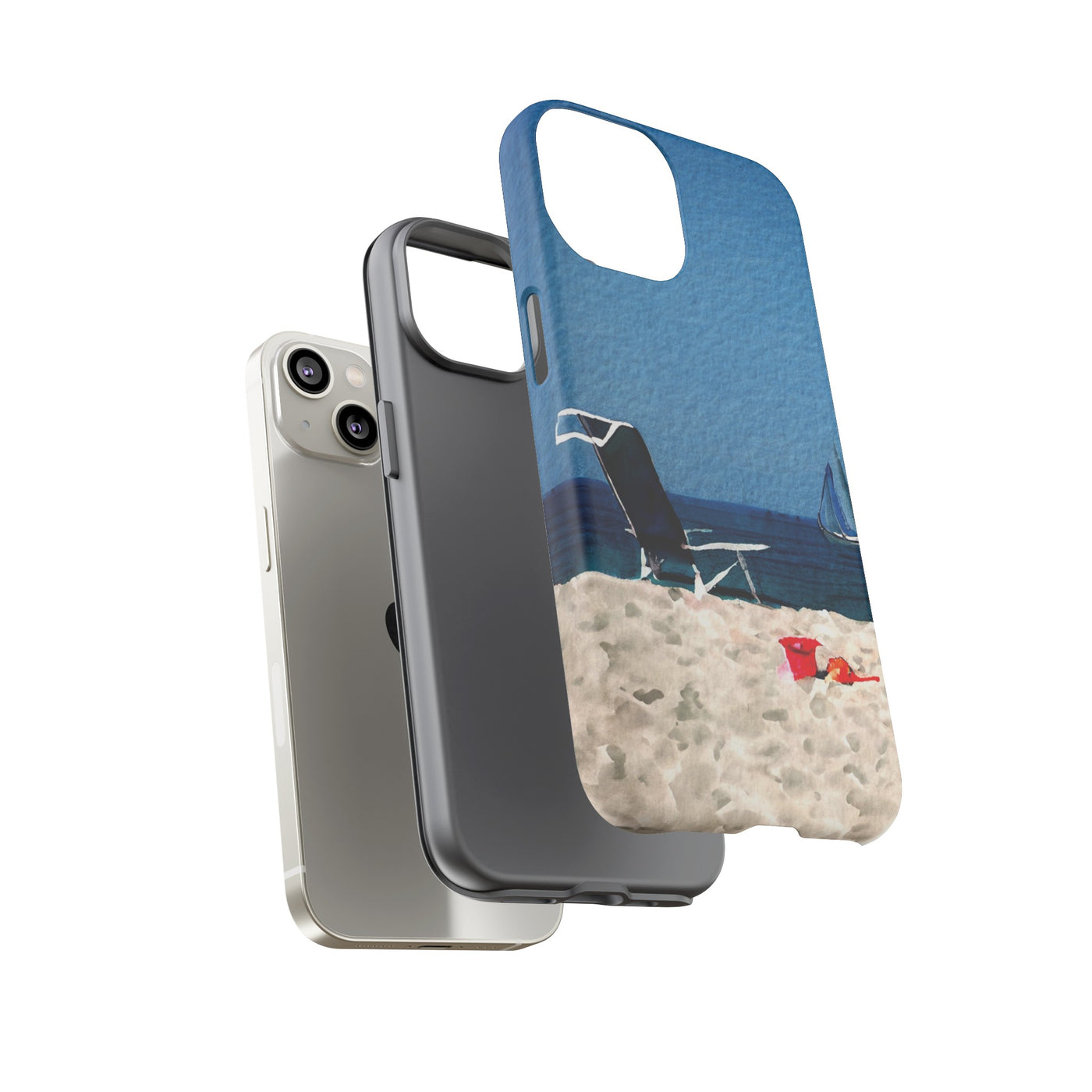 Cute Samsung Case | Cool Iphone Case | Summer Blue Beach Chair, Samsung S24, S23, S22, S21, IPhone 15 Case | Iphone 14 Case, Iphone 13 Case