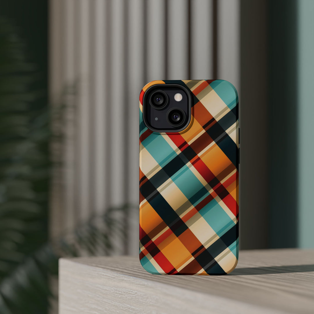 Checkered Plaid Magsafe Gift for Her Cute Phone Case for Iphone, | iPhone 16 | iPhone 15 Pro Max, Iphone 14 Pro Max, 13 12 11 10 9 8 7 - Studio40ParkLane