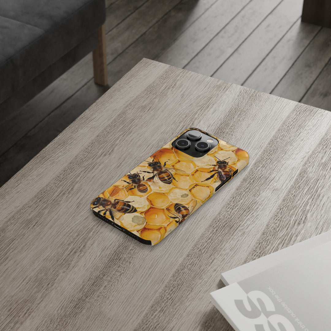 Slim Cute Phone Cases for Iphone - | iPhone 15 Case | iPhone 15 Pro Max Case, Iphone 14 Case, Iphone 14 Pro Max, Iphone 13, Summer Honey Bees - Studio40ParkLane