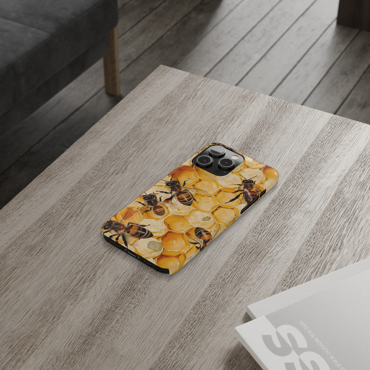 Slim Cute Phone Cases for Iphone - | iPhone 15 Case | iPhone 15 Pro Max Case, Iphone 14 Case, Iphone 14 Pro Max, Iphone 13, Summer Honey Bees - Studio40ParkLane