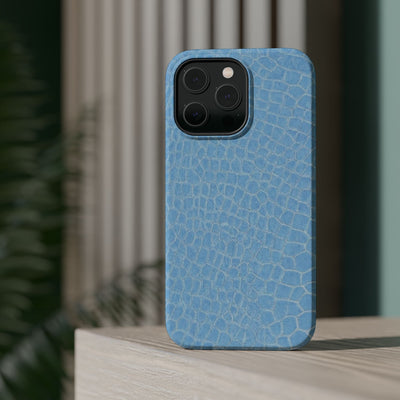 Non Leather Blue Color Pattern Magsafe Cute Phone Case for Iphone Gift for Her, | iPhone 15 Case | iPhone 15 Pro Max Case, Iphone 14, Iphone 14 Pro Max, Iphone 13, Iphone 16