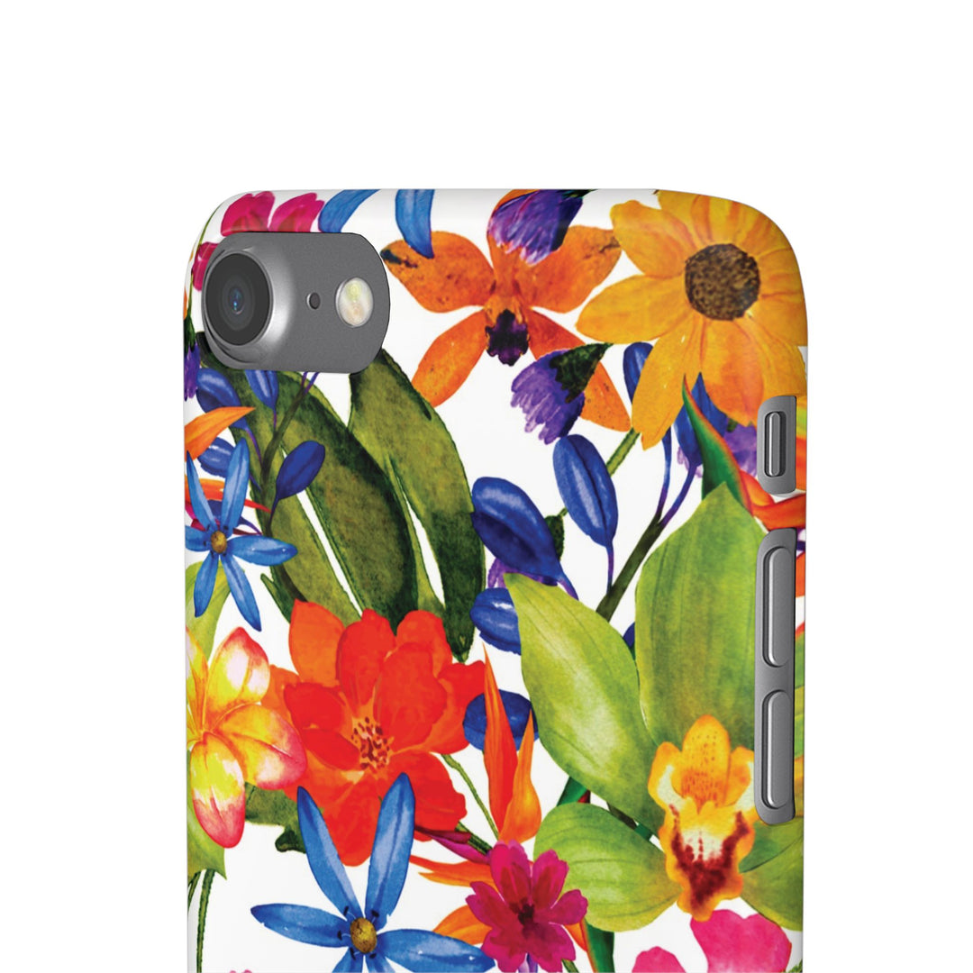Sleek Snap Colorful Flowers Cute Phone Case for iPhone 16 15 14 13 12 11 X Xs Max Xr Pro Plus Samsung Galaxy S24 S23 S22 S21 S20 Note Ultra