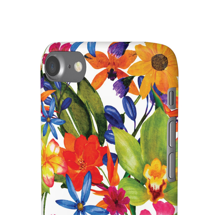 Sleek Snap Colorful Flowers Cute Phone Case for iPhone 16 15 14 13 12 11 X Xs Max Xr Pro Plus Samsung Galaxy S24 S23 S22 S21 S20 Note Ultra