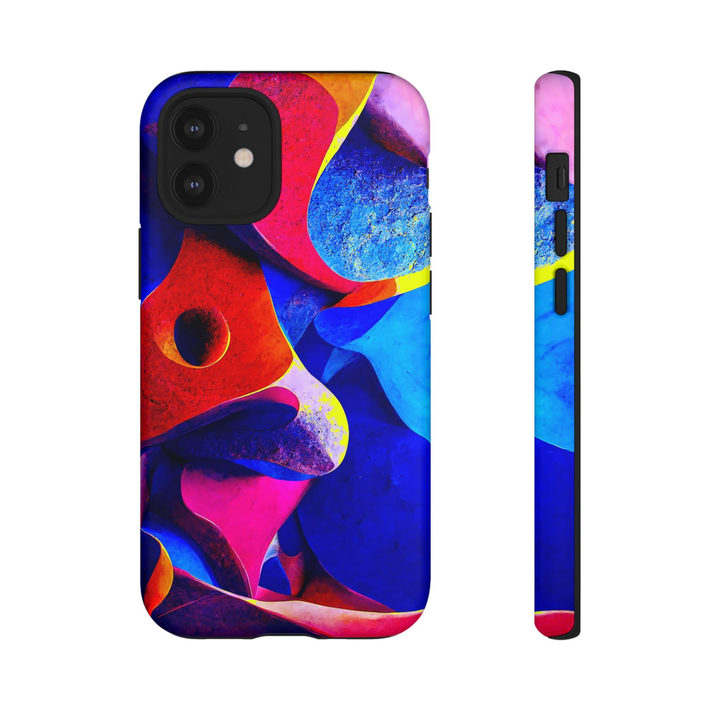 Impact Resistant, Abstract Shapes, Cute Phone Cases for Samsung S24, S23, S22, S21, IPhone 15 pro Iphone 14 pro Iphone 13 IPhone 12 Iphone 11