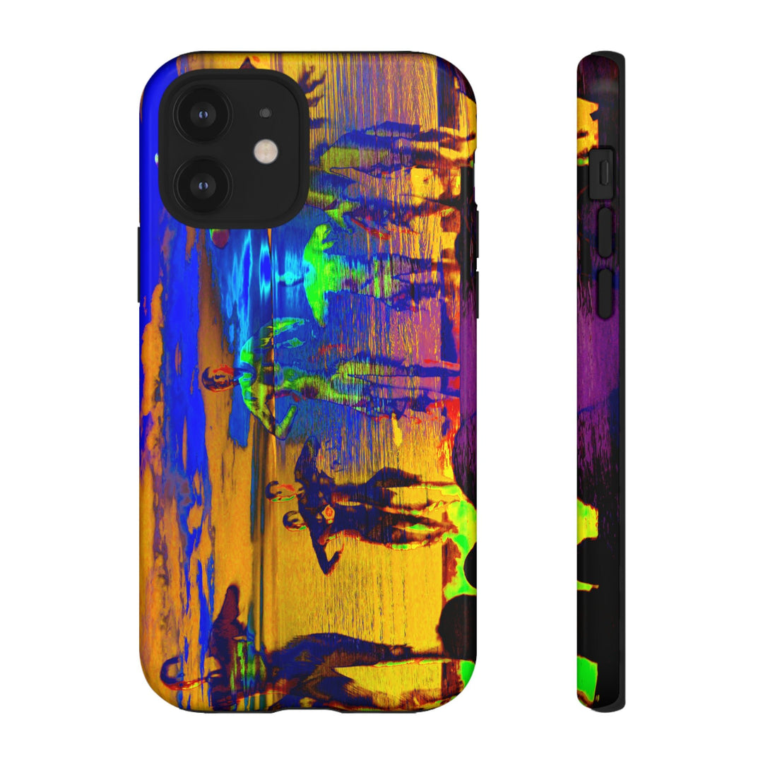 Cute IPhone Case | iPhone 15 Case | iPhone 15 Pro Max Case, Iphone 14 Case, Iphone 14 Pro Max Case IPhone Case for Art Lovers, Sunset Dance Blue Yellow - Studio40ParkLane