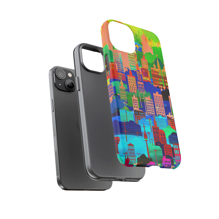 Cute Samsung Case | Cool Iphone Case | Summer City Skyline, Samsung S24, S23, S22, S21, IPhone 15 Case | Iphone 14 Case, Iphone 13 Case - Studio40ParkLane