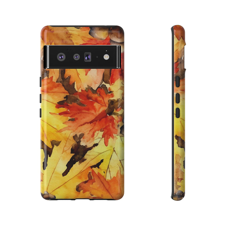 Impact Resistant, Fall Leaves, Cute Phone Cases for Samsung S24, S23, S22, S21, IPhone 15 pro Iphone 14 pro Iphone 13 IPhone 12 Iphone 11 - Studio40ParkLane