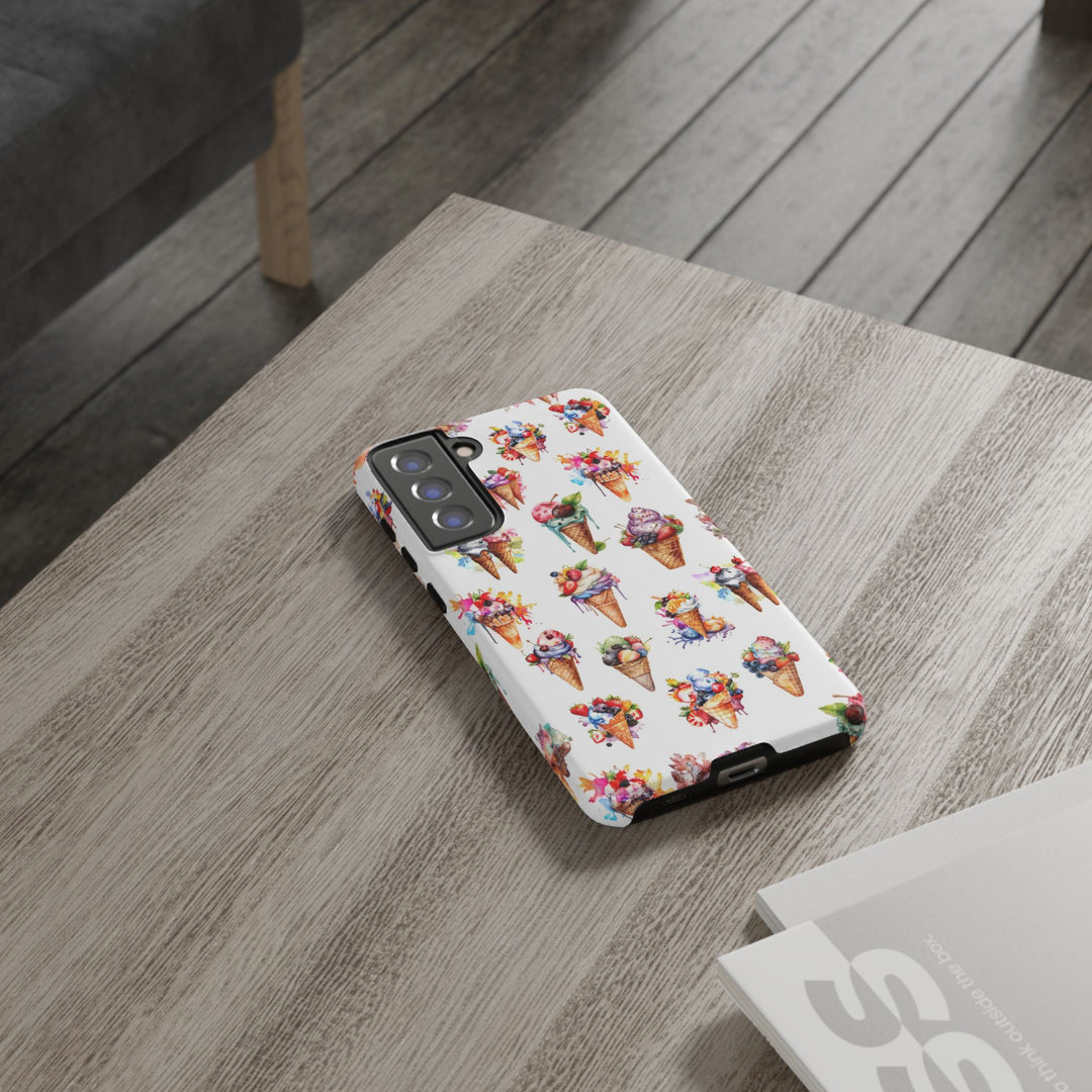 Impact Resistant, Summer Icecream, Cute Phone Cases for Samsung S24, S23, S22, S21, IPhone 15 pro, Iphone 14 pro, Iphone 13 IPhone 12, Iphone 11 - Studio40ParkLane