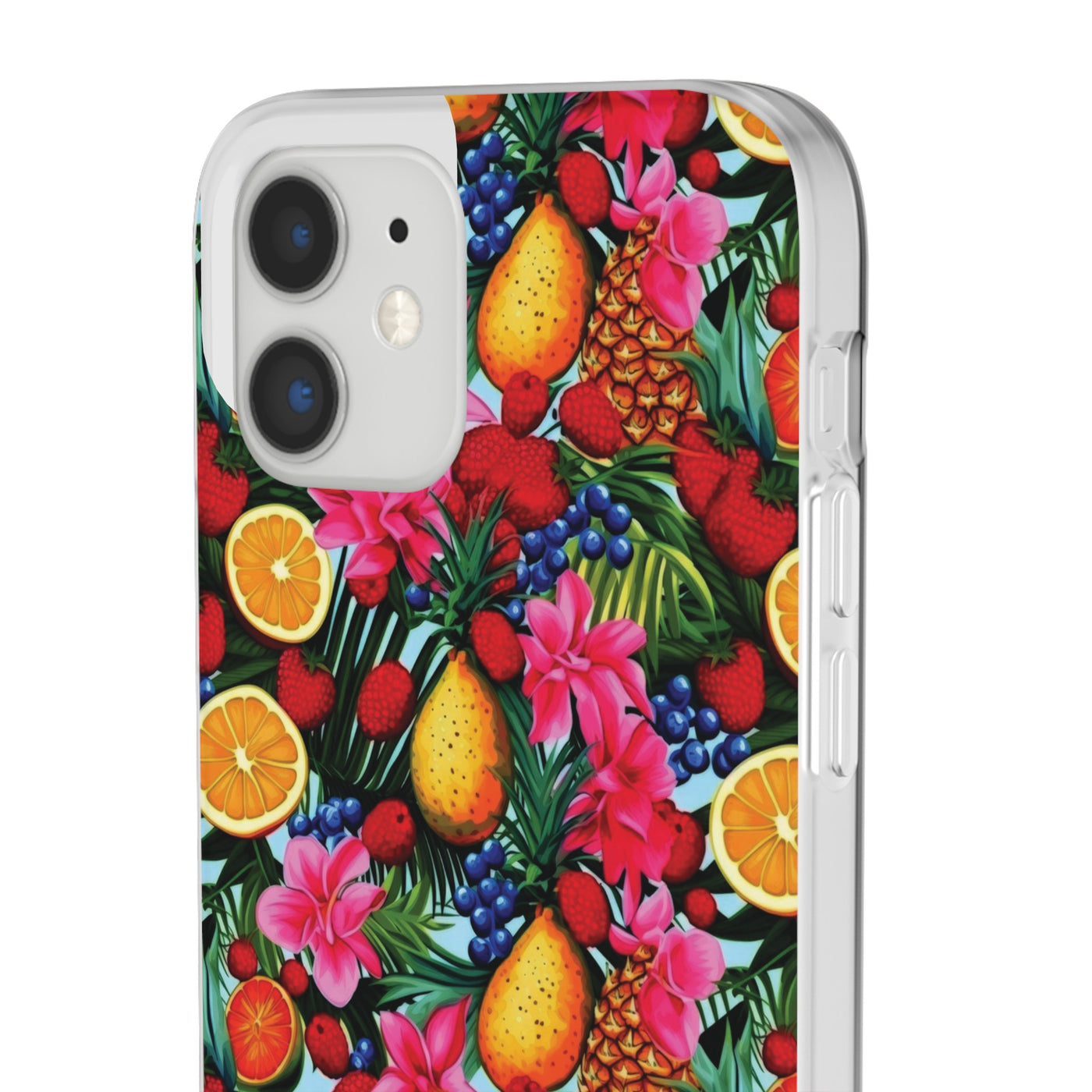 Cute Flexi Phone Cases, For Iphones and Samsung Galaxy Phones, Summer Mixed Fruit, Galaxy S23 Phone Case, Samsung S22 Case, Samsung S21, Iphone 15, Iphone 14, Iphone 13