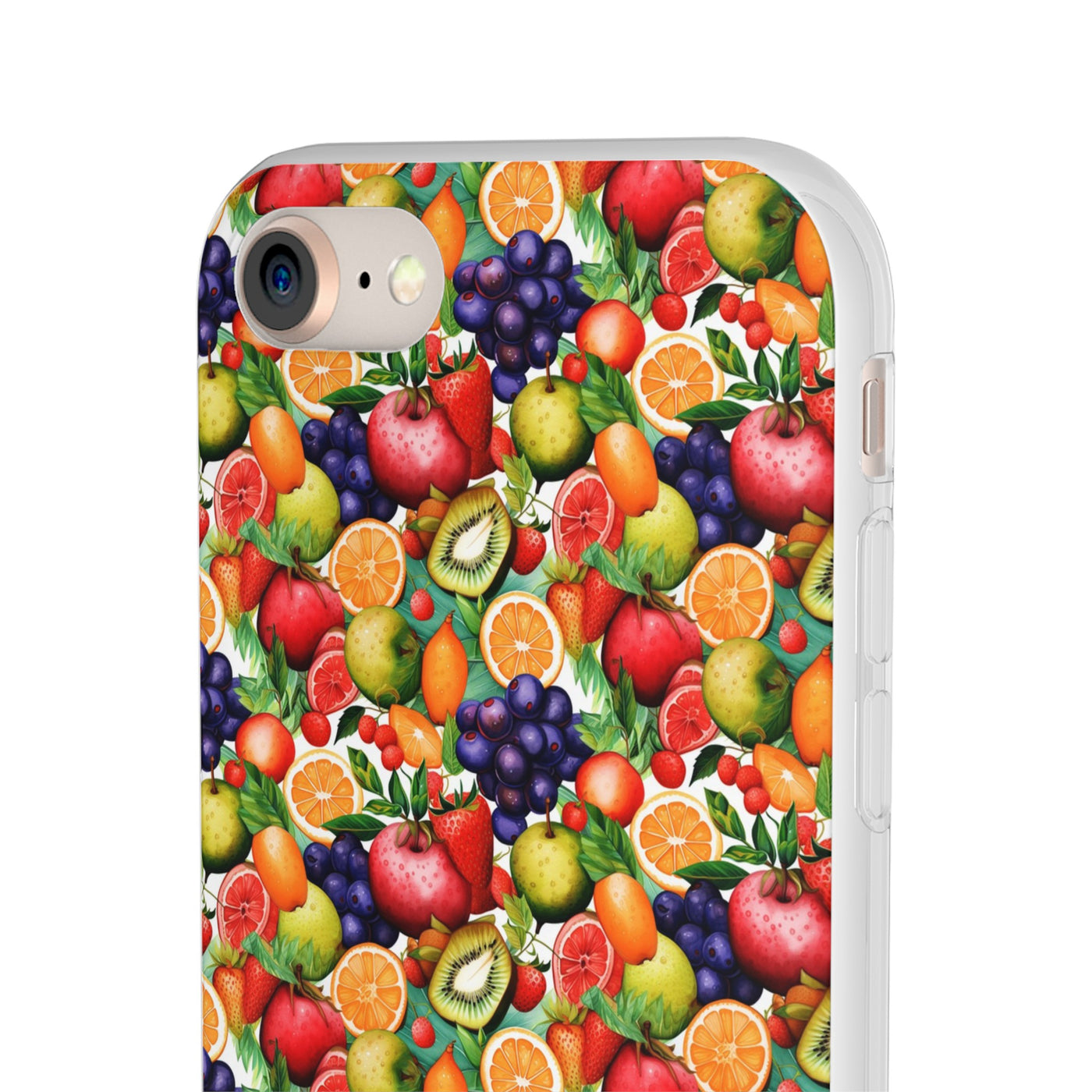 Cute Flexi Phone Cases, Summer Fruit Mix, Compatible with Samsung Galaxy S23, Samsung S22, Samsung S21, Samsung S20, Galaxy S20 Ultra