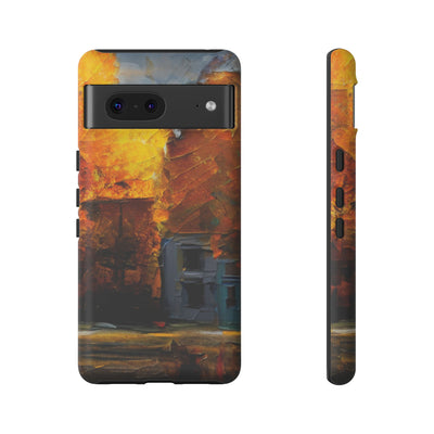 Impact Resistant, Fall Leaves Oil Painting, Cute Phone Cases for Samsung S24, S23, S22, S21, IPhone 15 pro Iphone 14 pro Iphone 13 IPhone 12 Iphone 11