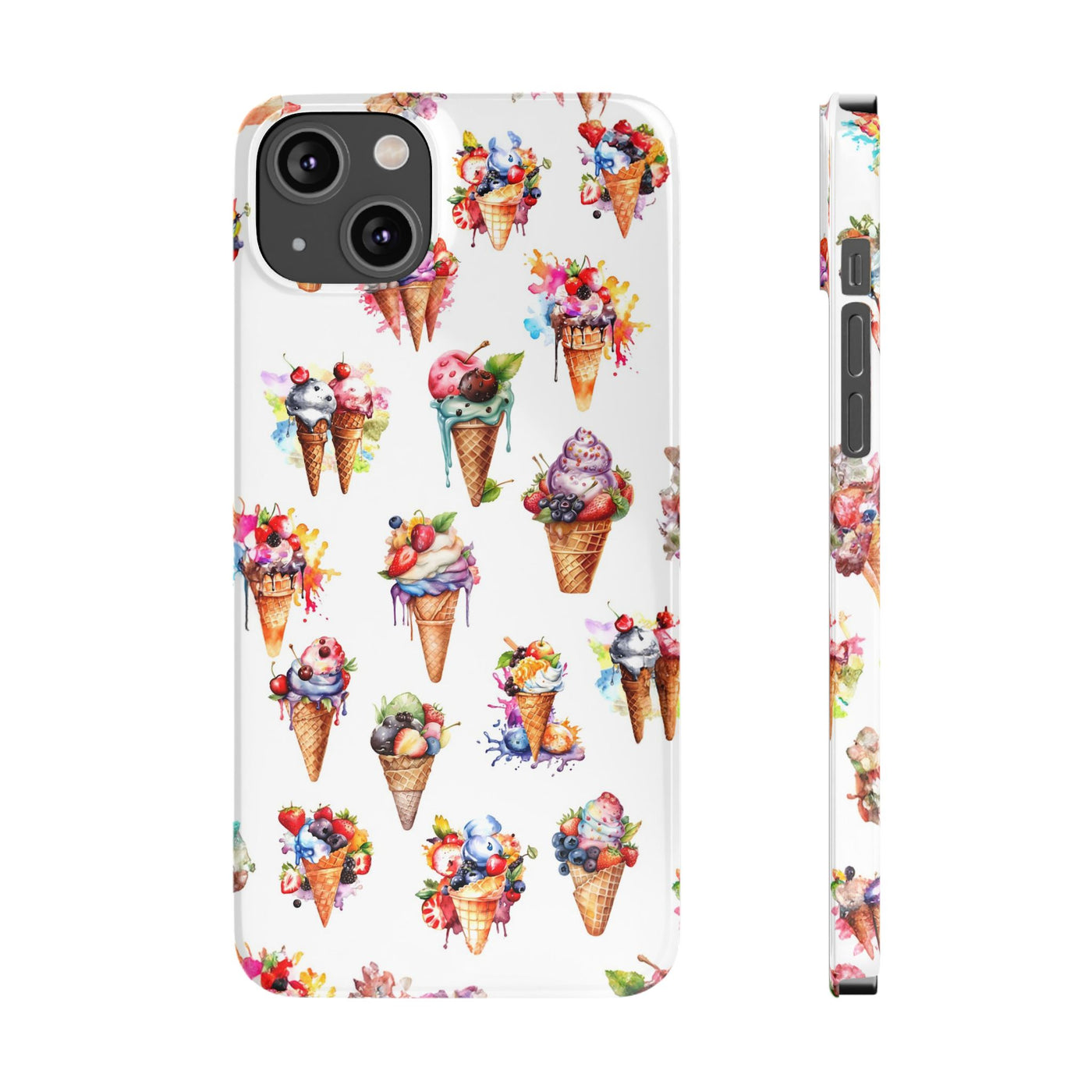 Summer Ice Cream Slim Cute Phone Cases for Iphone  | iPhone 15 Case | iPhone 15 Pro Max Case, Iphone 14, Iphone 14 Pro Max, Iphone 13