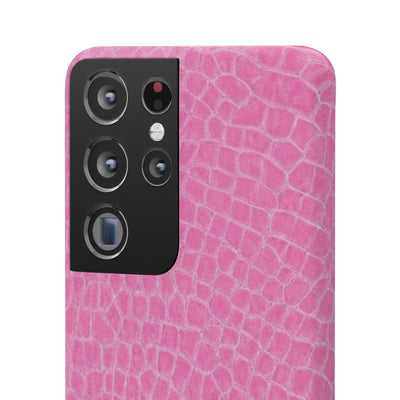Snap Non Leather Pink Color Pattern Gift for Her Cute Phone Cases for Samsung Galaxy S24, S23, S22, S21, S20, Plus, Ultra, Iphone 16, 15, 14, Pro and Max - Studio40ParkLane