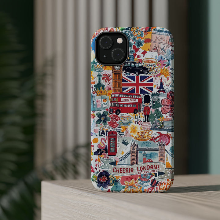 London England Coquette Collage Tough Magsafe Cute Phone Cases for Iphone | iPhone 17 Pro Max Case, Iphone 16, Iphone 15 14 13 12 11 10 9 - Studio40ParkLane