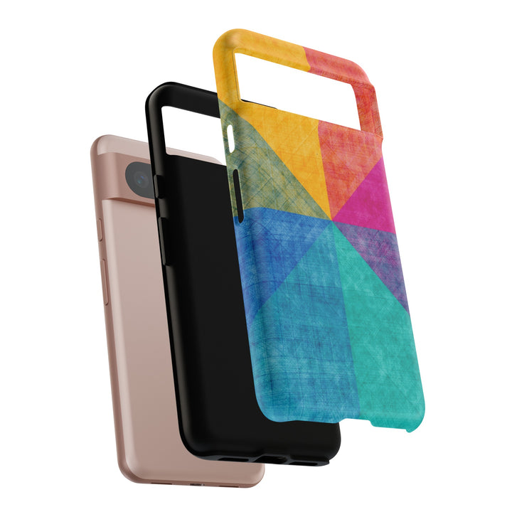 Impact Resistant, Colored Shapes, Cute Phone Cases for Samsung S24, S23, S22, S21, IPhone 15 pro Iphone 14 pro Iphone 13 IPhone 12 Iphone 11 - Studio40ParkLane