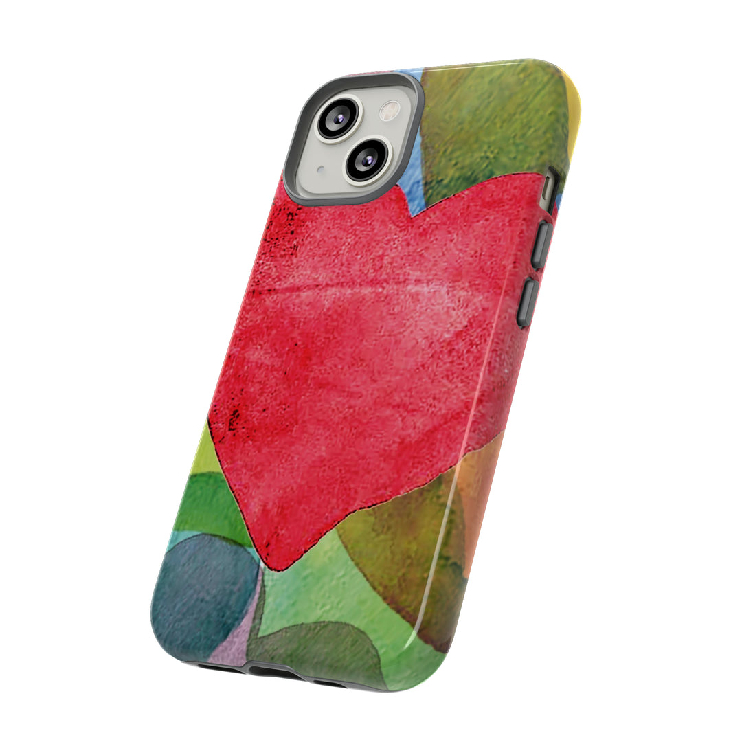 Cute IPhone Case | iPhone 15 Case | iPhone 15 Pro Max Case, Iphone 14 Case, Iphone 14 Pro Max Case IPhone Case for Art Lovers, Red Heart - Studio40ParkLane
