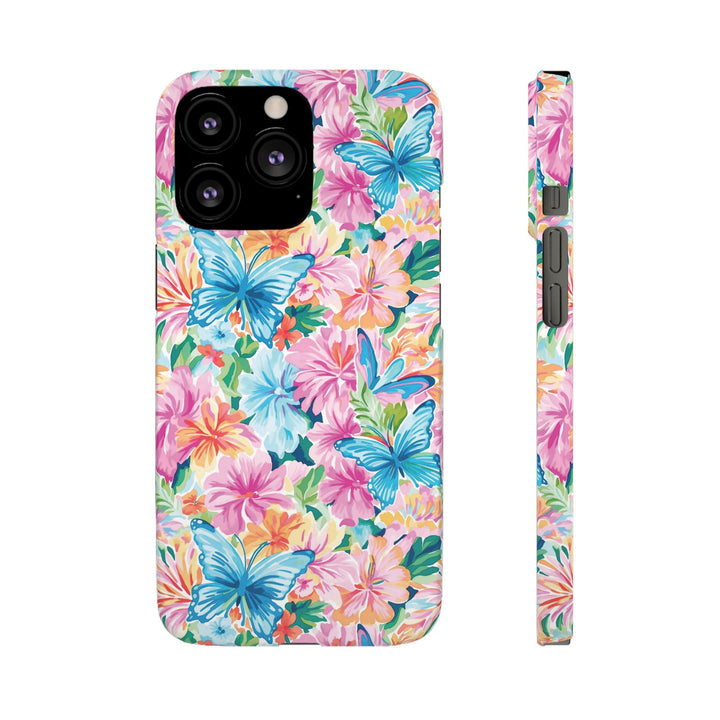 Sleek Snap Butterflies Flowers Cute Phone Case for iPhone 16 15 14 13 12 11 X Xs Max Xr Pro Plus Samsung Galaxy S24 S23 S22 S21 S20 Ultra