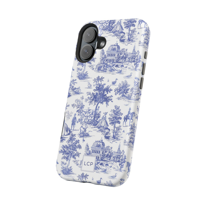Custom Personalized French Toile Magsafe Phone Case for Iphone 18 - iPhone 17 Pro Max Air Plus 15 14 13 12 11, Samsung Galaxy Phone Cases - Studio40ParkLane
