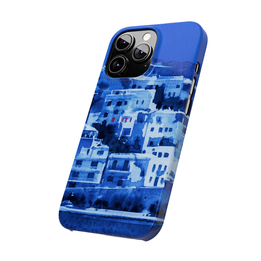 Slim Cute Phone Cases for Iphone | iPhone 15 Case | iPhone 15 Pro Max Case, Iphone 14, Iphone 14 Pro Max, Iphone 13, Greek Island Blue - Studio40ParkLane