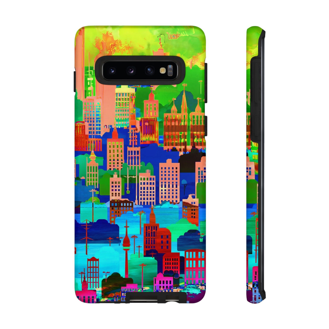 Cute Samsung Case | Cool Iphone Case | Summer City Skyline, Samsung S24, S23, S22, S21, IPhone 15 Case | Iphone 14 Case, Iphone 13 Case - Studio40ParkLane