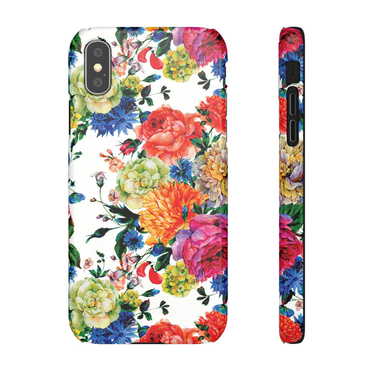 Sleek Snap Colorful Flowers Cute Phone Case for iPhone 16 15 14 13 12 11 X Xs Max Xr Pro Plus Samsung Galaxy S24 S23 S22 S21 S20 Note Ultra