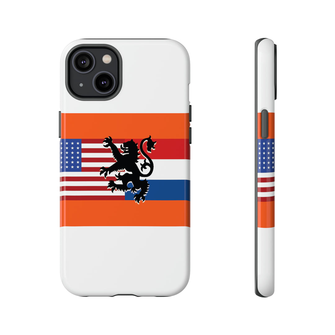 Cute IPhone Case | iPhone 15 Case | iPhone 15 Pro Max Case, Iphone 14 Case, Iphone 14 Pro Max Case IPhone Case for Art Lovers, Dutch US Flag - Studio40ParkLane