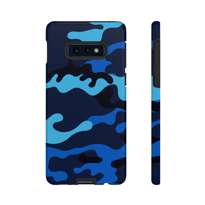 Cute Samsung Phone Case | Aesthetic Samsung Phone Case | Galaxy S23, S22, S21, S20 | Blue Camouflage, Protective Phone Case - Studio40ParkLane