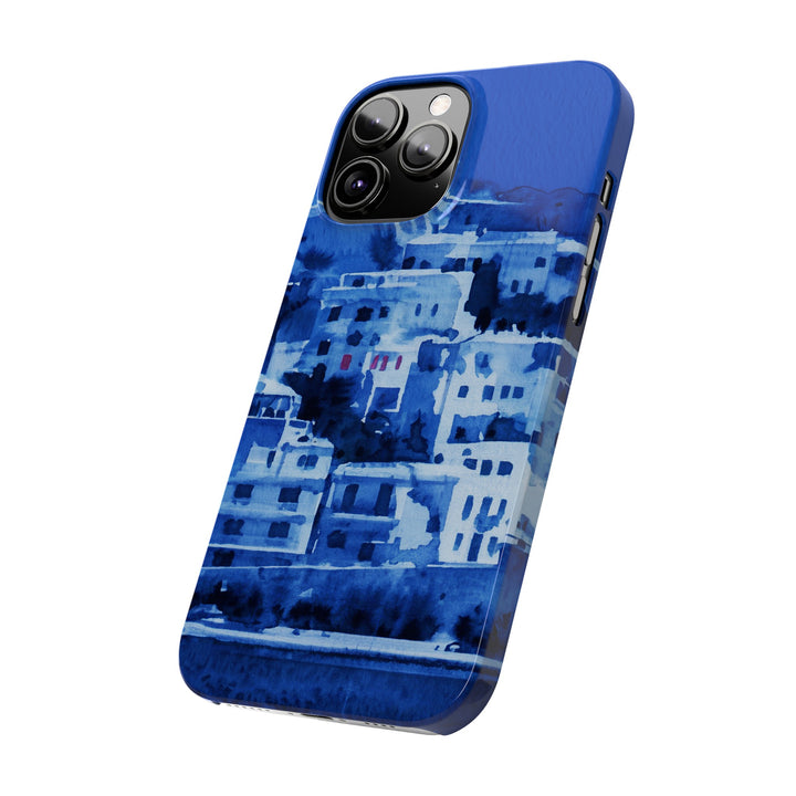 Slim Cute Phone Cases for Iphone | iPhone 15 Case | iPhone 15 Pro Max Case, Iphone 14, Iphone 14 Pro Max, Iphone 13, Greek Island Blue - Studio40ParkLane