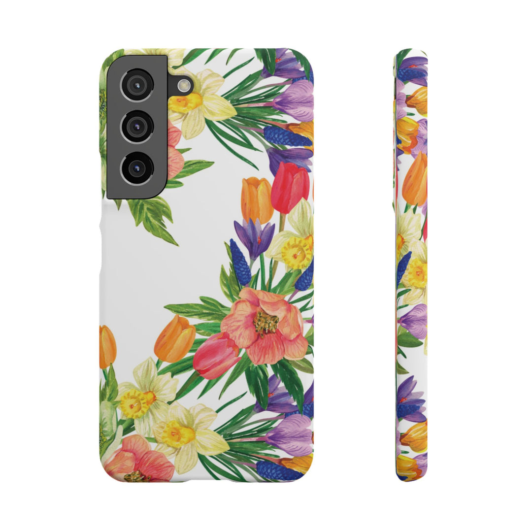 Sleek Snap Spring Summer Flowers Cute Phone Case for iPhone 16 15 14 13 12 11 X Xs Max Xr Pro Plus Samsung Galaxy S24 S23 S22 S21 S20 Ultra