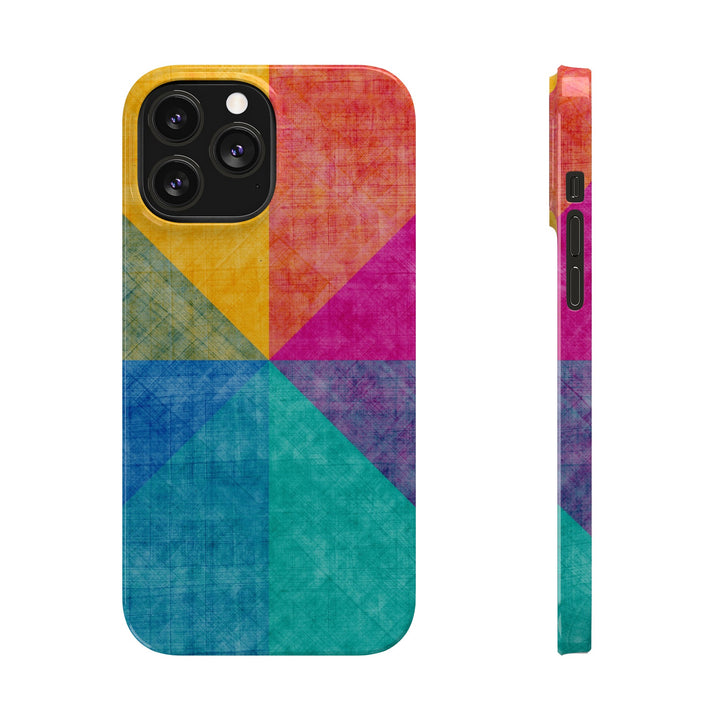 Slim Cute Phone Cases for Iphone | iPhone 15 Case | iPhone 15 Pro Max Case, Iphone 14, Iphone 14 Pro Max, Iphone 13, Abstract Colored Shapes - Studio40ParkLane