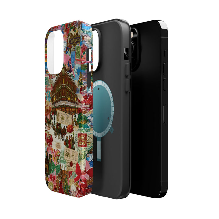 Aesthetic Tough Magsafe London Coquette Collage Phone Case - For iPhone 17 Pro Max iPhone 16 Pro iPhone 15 Iphone 14 Plus 13 Pro 12 11 10 - Studio40ParkLane