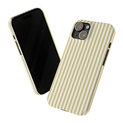 Slim Soft Yellow Striped Cute Phone Case for Iphone 16 - | iPhone 15 Pro Max Case | iPhone 14 Case Iphone 13 12 11 10 9 8 7 XS Gift for Her - Studio40ParkLane