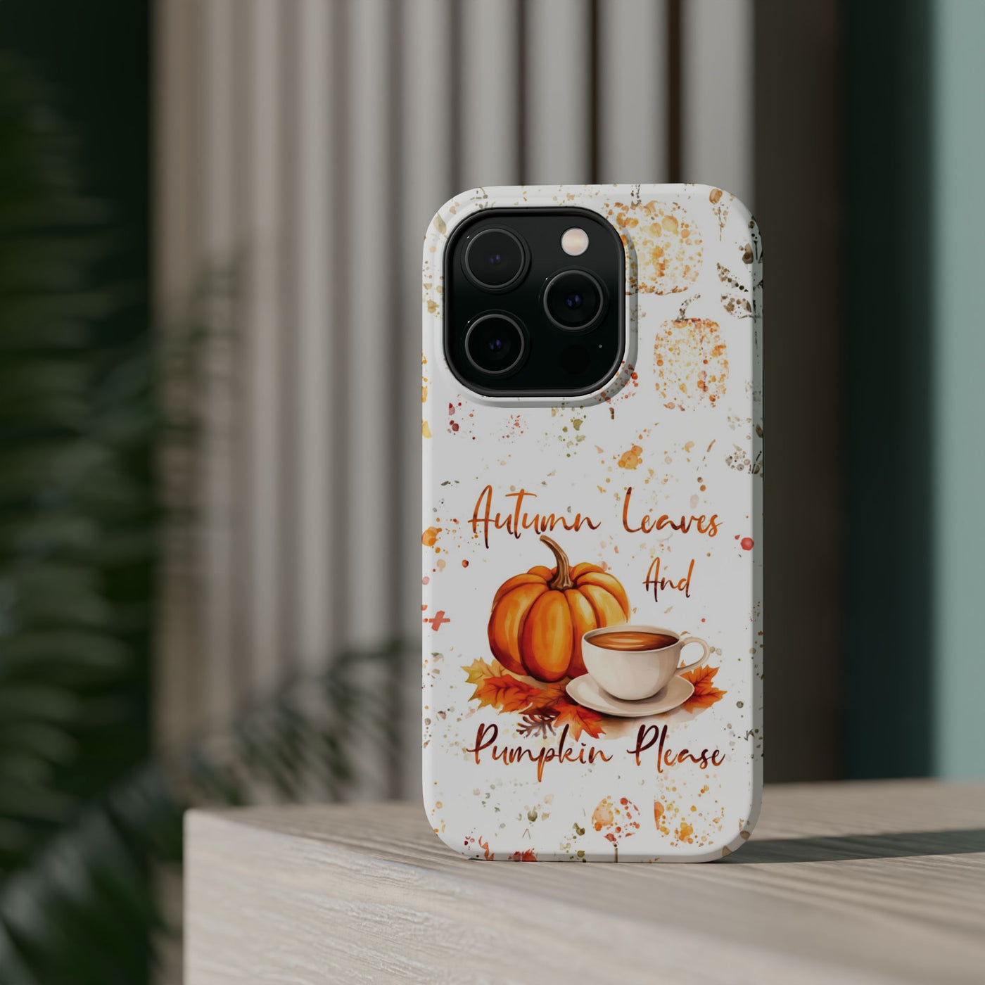 Fall Leaves Pumpkins Tough Magsafe Cute Phone Cases for Iphone | iPhone 15 Case | iPhone 15 Pro Max Case, Iphone 14, Iphone 14 13 12 11 10 9 8 7 - Studio40ParkLane