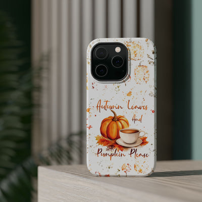 Fall Leaves Pumpkins Tough Magsafe Cute Phone Cases for Iphone | iPhone 15 Case | iPhone 15 Pro Max Case, Iphone 14, Iphone 14 13 12 11 10 9 8 7 - Studio40ParkLane