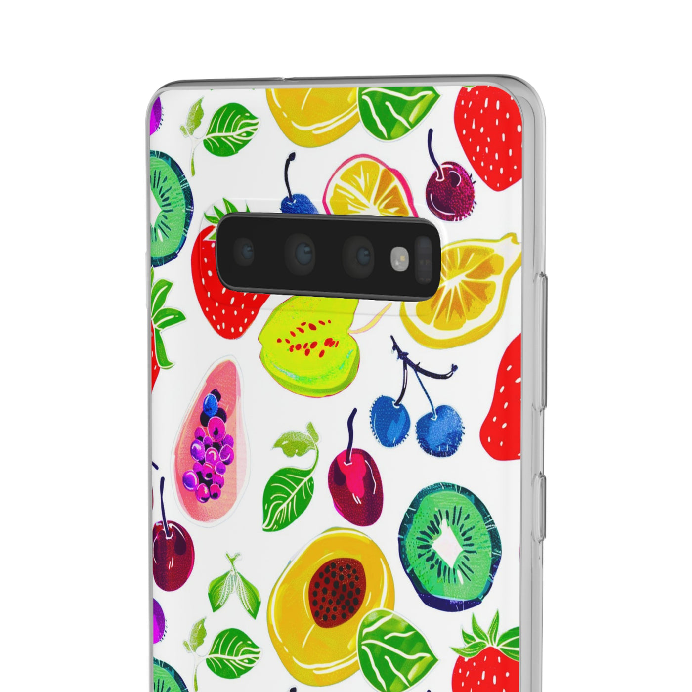 Cute Flexi Phone Cases, Summer Fruit Mix, Compatible with Samsung Galaxy S23, Samsung S22, Samsung S21, Samsung S20, Galaxy S20 Ultra