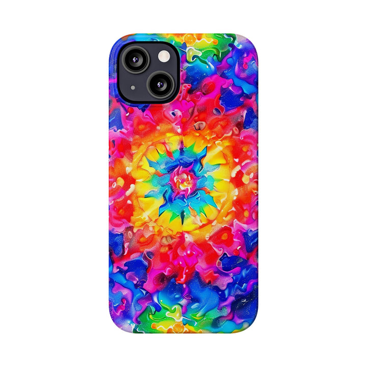 Slim Tie Dye Faux Glitter Gift for Her Cute Phone Cases for Iphone 16 Pro Max | iPhone 15 Case | iPhone 15 Pro Max Case, Iphone 14, Iphone 14 Pro Max, Iphone 13 12 11 8 7 - Studio40ParkLane