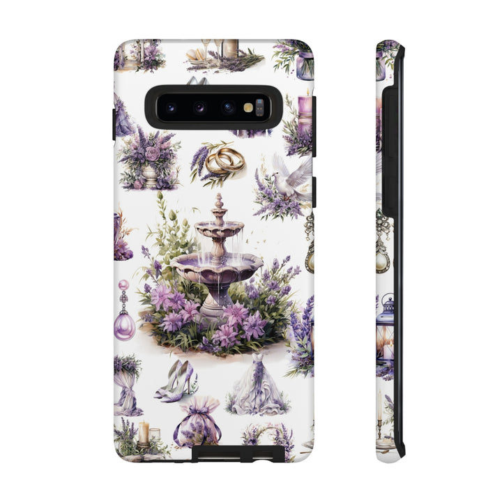 Impact Resistant, Lavender Wedding, Cute Phone Cases for Samsung S24, S23, S22, S21, IPhone 15 pro Iphone 14 pro Iphone 13 IPhone 12 Iphone 11 - Studio40ParkLane