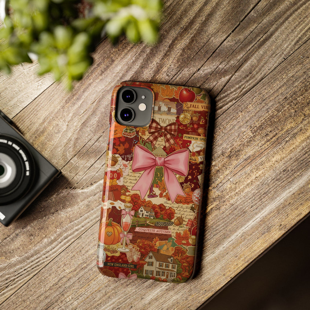 New England fall Coquette Collage Cute Phone Case for Iphone 16 - | iPhone 15 Pro Max Case | iPhone 14 Case Iphone 13 12 11 10 9 8 7 X XS - Studio40ParkLane