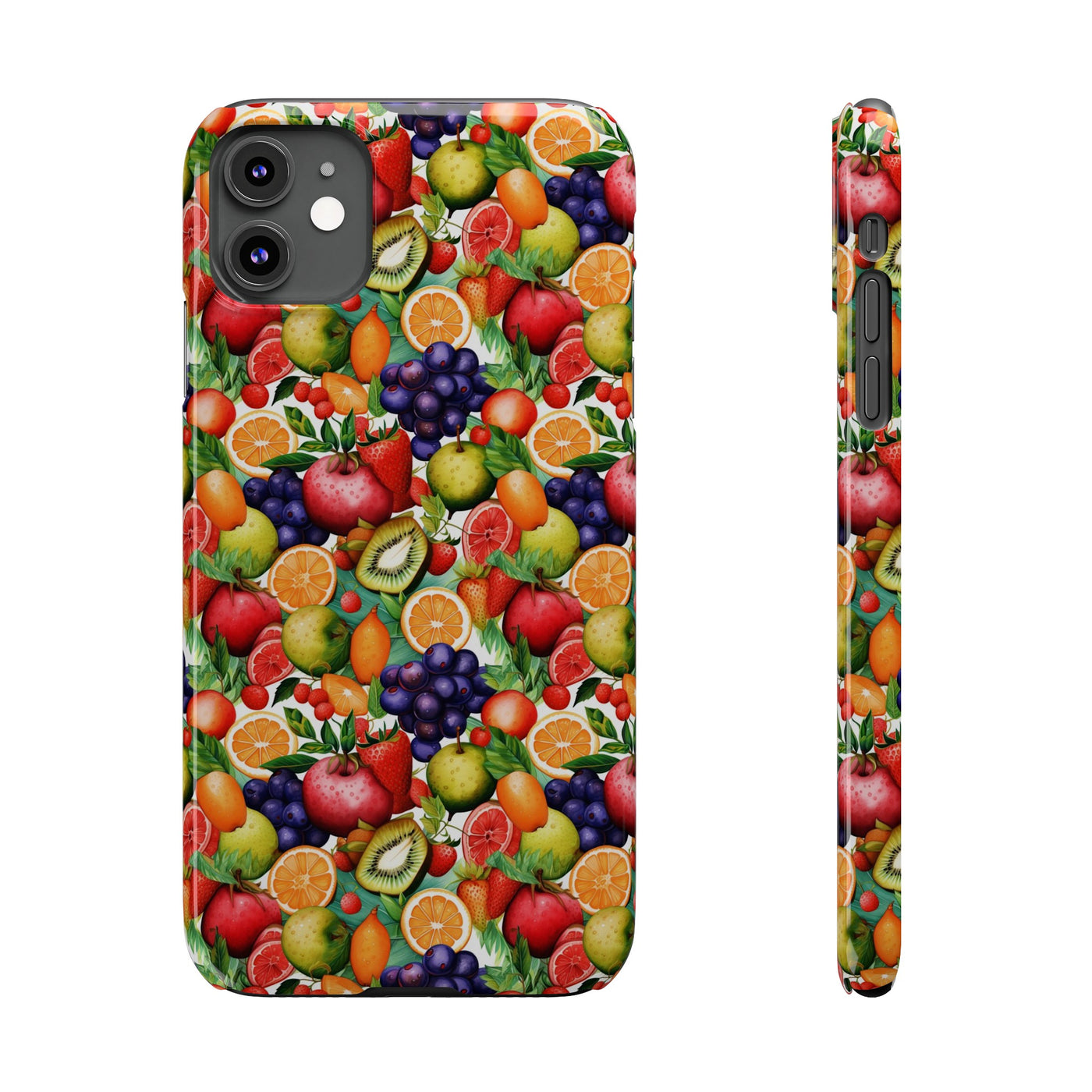 Slim Cute Phone Cases for Iphone  | iPhone 15 Case | iPhone 15 Pro Max Case, Iphone 14, Iphone 14 Pro Max, Iphone 13, Summer Fruit Mix Selection