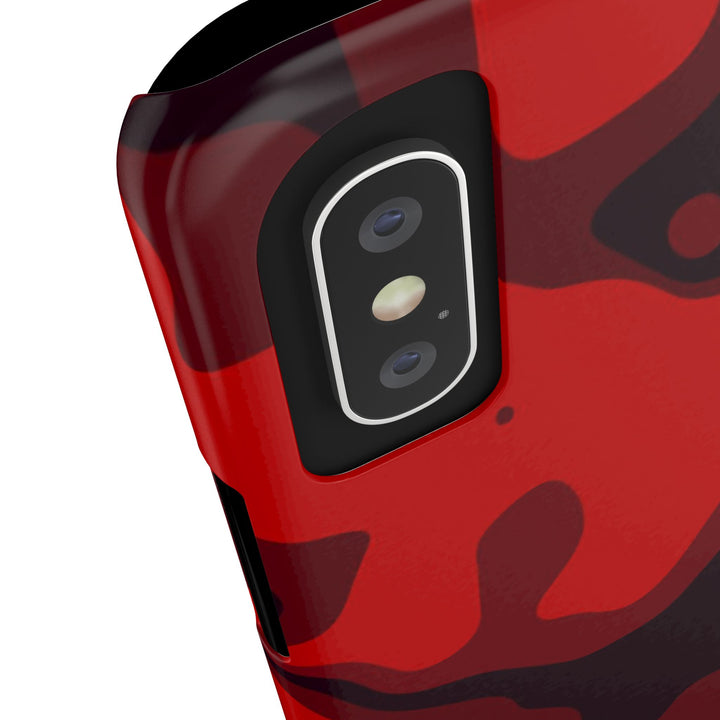 Slim Cute Phone Cases for Iphone - | iPhone 15 Case | iPhone 15 Pro Max Case, Iphone 14 Case, Iphone 14 Pro Max, Iphone 13, Red Camo Camouflage - Studio40ParkLane