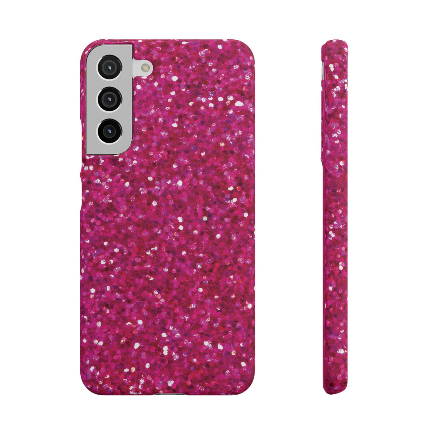 Snap Non-Glitter Muted Pink Play on "Faux" Glitter Effect Cute Phone Cases for Samsung and Iphone, 16, 15, 14, S24, S23, S22, S21, S20, Plus and Ultra