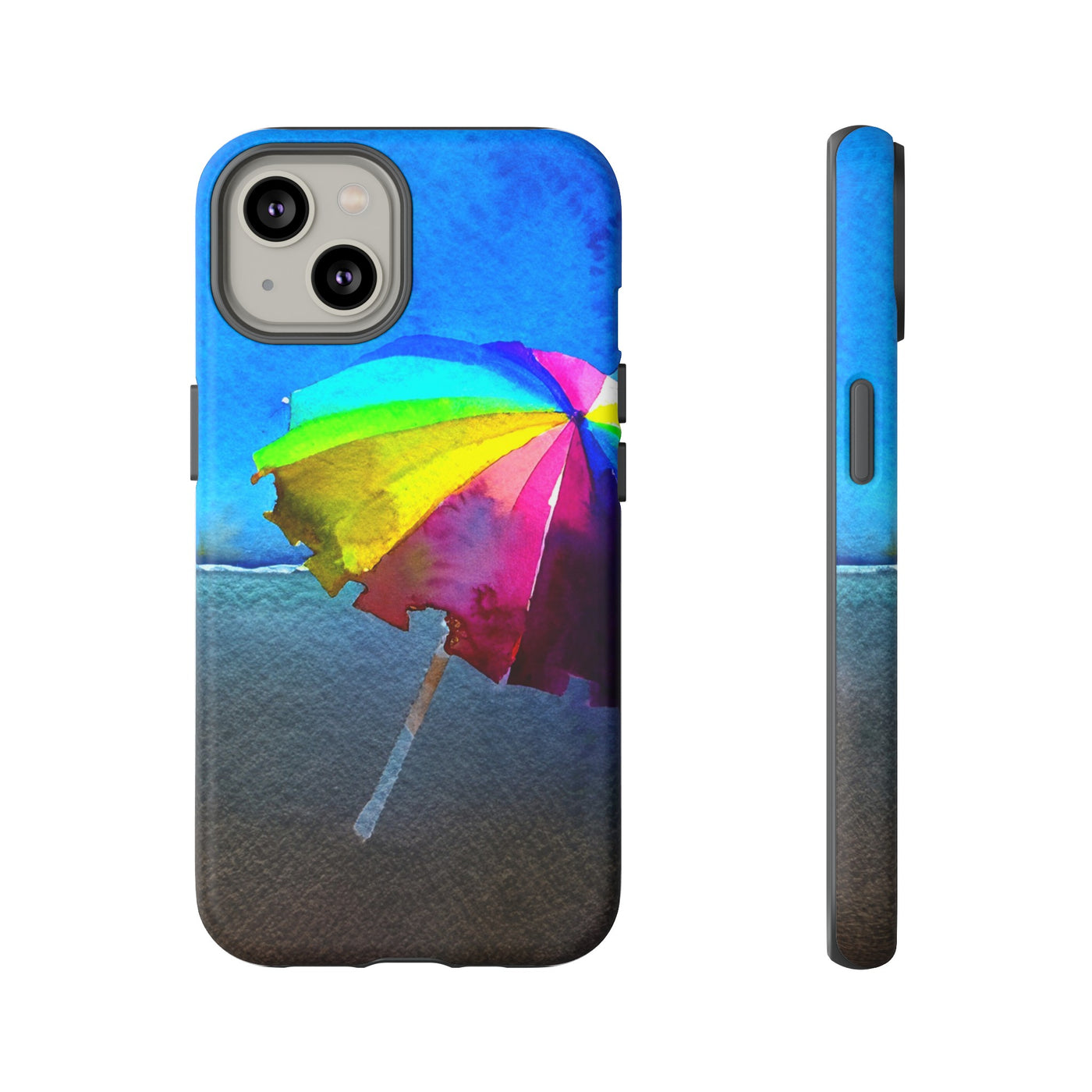 Cute Samsung Case | Cool Iphone Case | Summer Colorful Beach Parasol, Samsung S24, S23, S22, S21, IPhone 15 Case | Iphone 14 Case, Iphone 13 Case